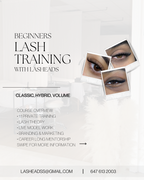 1:1 In-Person Beginner Lash Training: Classic, Hybrid, and Volume Techniques